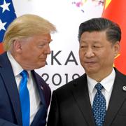 Trump och Xi. Arkivbild.