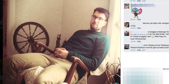 Jimmie Åkesson Skärmdump från Mattias Karlssons Facebook