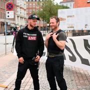 En högerextrem protest i centrala Köpenhamn.