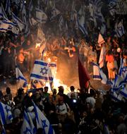 Demonstrationer i Tel Aviv. Ohad Zwigenberg / AP