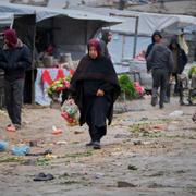 Bild från marknaden Beit Lahiya, i norra Gazaremsan den 6 mars.