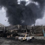 Bild från Teheran, som attackerats av Israel och USA.