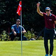 Henrik Stenson efter sin hole-in-one.