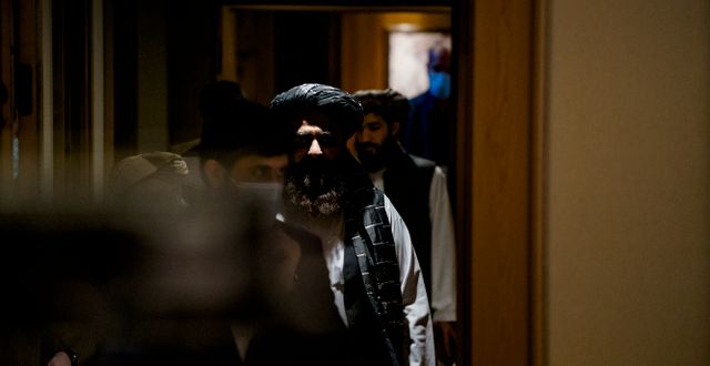Talibanernas utrikesminister Amir Khan Muttaqi under förra veckans samtal i Norge. Stian Lysberg Solum / POOL