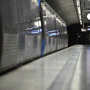 Arkivbild av Stockholms tunnelbana.