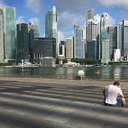 Illustrationsbild. Singapores finansdistrikt.