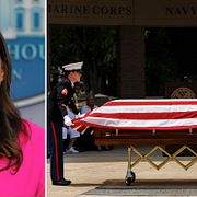 Vita husets pressekreterare Sarah Huckabee Sanders, som blivit bombarderad med frågor om veteraner under veckan/illustrationsbild.