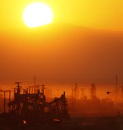 Frackinganläggning i Kalifornien. Arkivbild.  DAVID MCNEW / GETTY IMAGES NORTH AMERICA