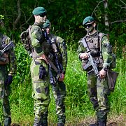 Svenska soldater i övning, arkivbild från 2024.