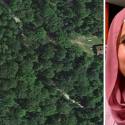 Shahida/Naturområdet där hon hittades.