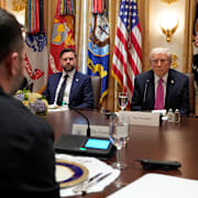 Zelenskyj, Trump och JD Vance.