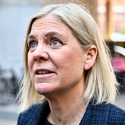 Socialdemokraternas partiledare Magdalena Andersson (S).