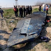 Fragment av planet i utkanten av Teheran, 2020. SOCIAL MEDIA / REUTERS