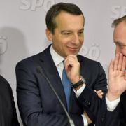 S-ledarna Sigmar Gabriel (Tyskland), Christian Kern (Österrike) och Stefan Löfven (Sverige) möts i Wien.