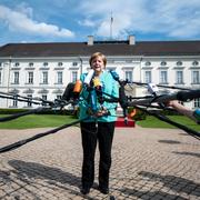 Angela Merkel under en presskonferens den 23 maj. 