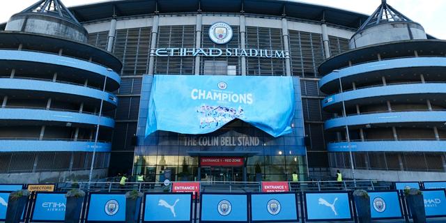 Etihad Stadium, Manchester Citys hemmaarena. Jon Super / TT NYHETSBYRÅN
