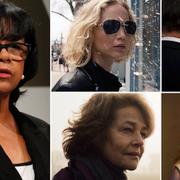 Cheryl Boone Isaacs och de nominerade i kategorin bästa kvinnliga huvudroll; Jennifer Lawrence, Cate Blanchett, Brie Larson och Charlotte Rampling.