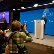 Zelenskyj på EU-toppmötet.