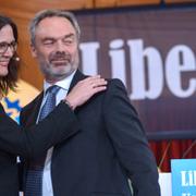 Folkpartiets Cecilia Malmström och Jan Björklund vid partiets landsdagar