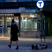  Kristinebergs tunnelbanestation.
