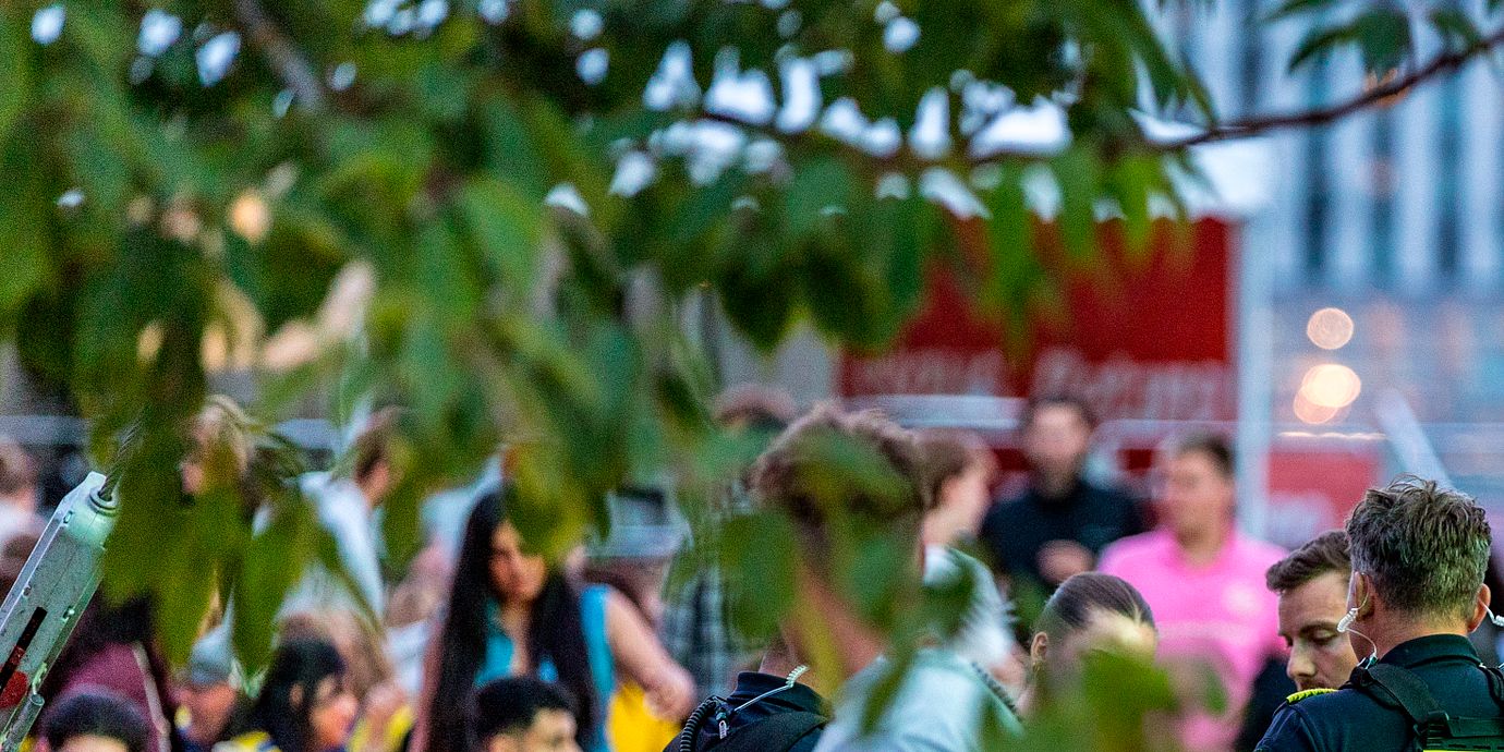 Arkivbild: Polisen arbetar på Islands Brygge i Köpenhamn den 30 juni.