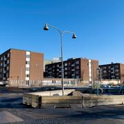 Rinkeby, förort till Stockholm som finns med på polisens lista över särskilt utsatta områden vad gäller våld och kriminalitet.