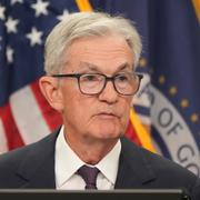 Fed-chefen Jerome Powell vid räntebeskedet 17 september.