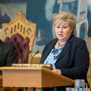 Erna Solberg.