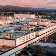 Teslas fabrik i Fremont, Kalifornien.