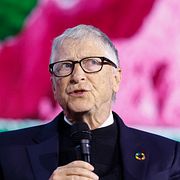 Bill Gates under Gates Foundations första globala toppmöte i Norden, som hölls i Stockholm i januari. 