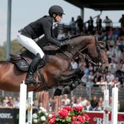 Henrik von Eckermann på hästen Minute Man under Falsterbo horse show. 