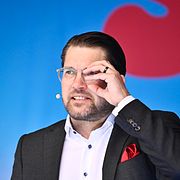 Sverigedemokraternas partiledare Jimmie Åkesson (SD), arkivbild från i maj.