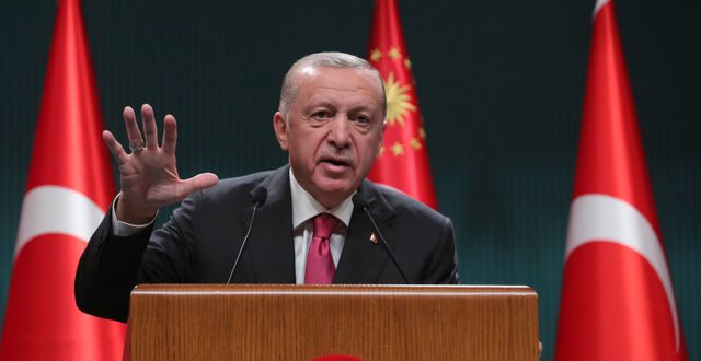 Turkiets president Erdogan. AP