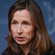 Justitieminister Astri Aas-Hansen reagerar efter explosionen vid USA:s ambassad.