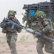 Tyska soldater i övning i Litauen 2024, illustrationsbild.