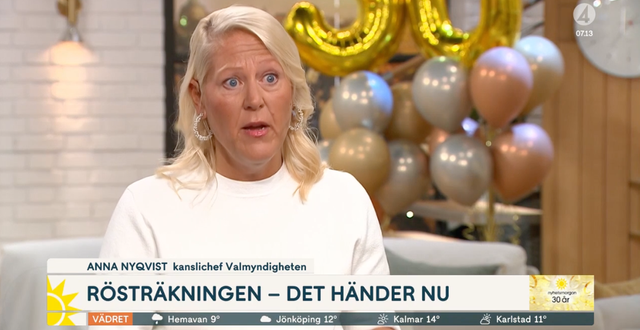 Anna Nyqvist. Skärmdump TV4