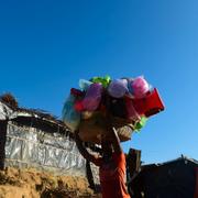 Flyktingläger i Bangladesh dit rohingier från Burma flytt. 