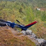 Olycksplatsen i Alta i Nordnorge.