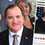 Trump och Löfven under sitt möte.