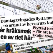 Flera rubriker tog fasta på att damerna tvingats flytta.