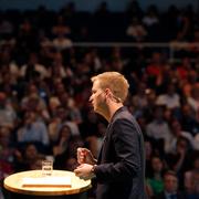 Språkröret Gustav Fridolin under MP-kongressen