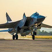 Arkivbild. Ett ryskt MIG-31-plan.  AP