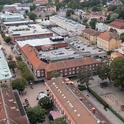 Centrala Söderhamn från ovan.