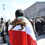 Flera demonstrationer pågår i Stockholm under besöket.