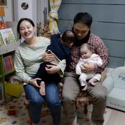 En sydkoreansk familj 2019.