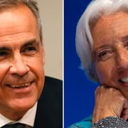 Arkivbilder: Carney och Lagarde.