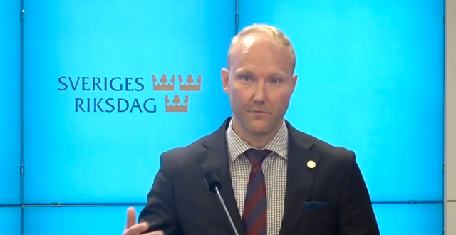 SD:s migrationspolitiske talesperson Ludvig Aspling. Sveriges Riksdag