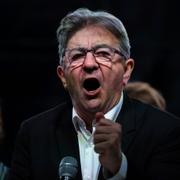 La France Insoumises (Det okuvliga Frankrike) partiledare Jean-Luc Mélenchon. 