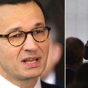 Polens premiärminister Mateusz Morawiecki och Storbritanniens premiärminister Theresa May. 