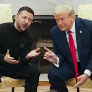 Volodymyr Zelenskyj och Donald Trump. 
